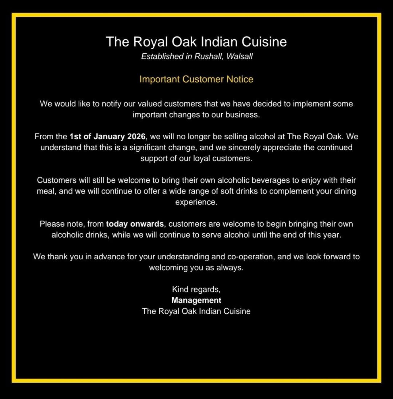 The Royal Oak Indian Cuisine